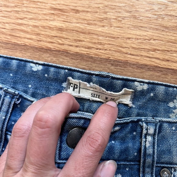 Free People Ditsy Floral Denim Jeans Skinny - Picture 4 of 4